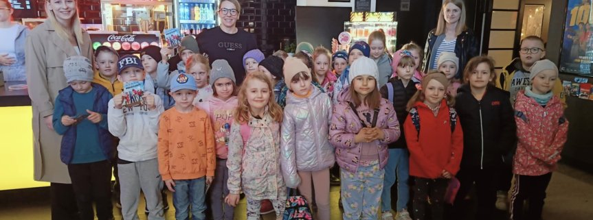 Udział w projekcie Młode Horyzonty dzieci z klasy pierwszej oraz z zerówki.