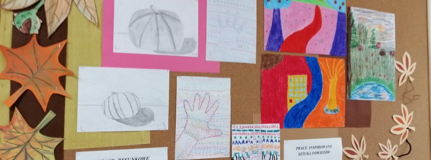 „Szkolna Galeria”krajobrazy jesienne.